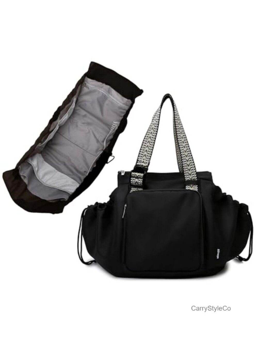 Spacious Diaper Bag Tote with 16 Pockets, Water-Resistant Travel Work Shoulder